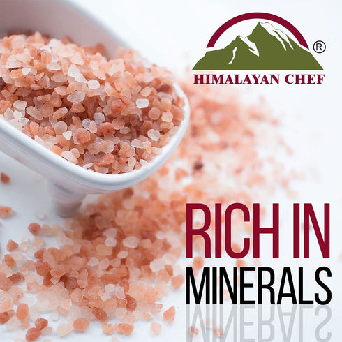 Himalayan Chef Salt & Pepper Grinder Variety Pack (Pink Salt, Black Peppercorn, Onion Salt, Garlic Salt)
